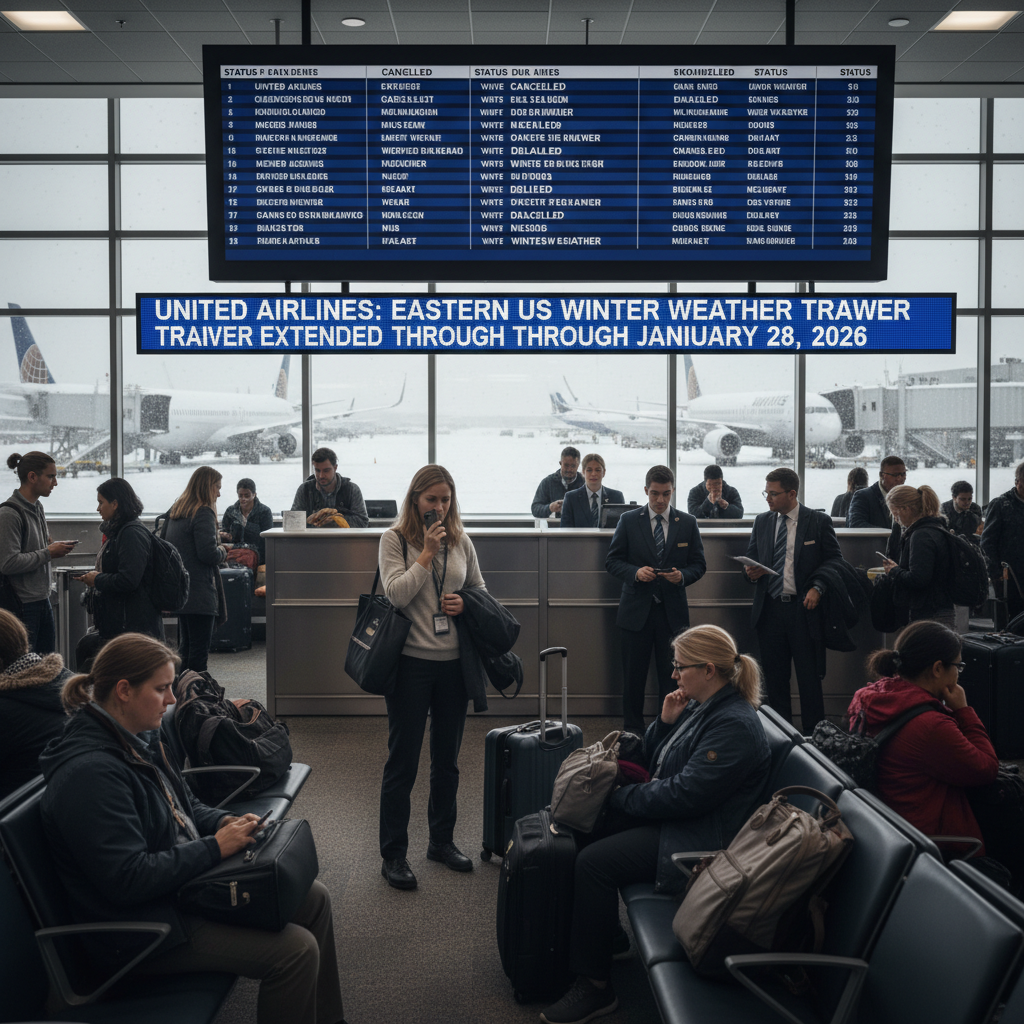 United Airlines Extends Winter Weather Waiver Through January 2026 Amid Ongoing Disruptions
